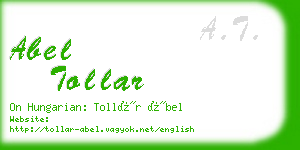 abel tollar business card